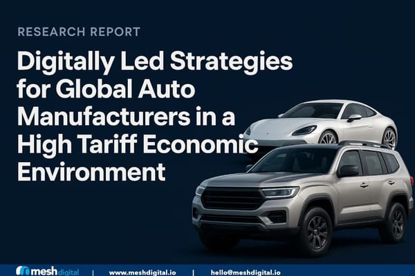 Digitally Led Strategies for Global Auto Manufacturers in a High-Tariff Economic Environment